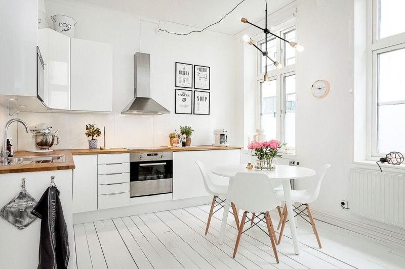 Scandinavian kitchen white