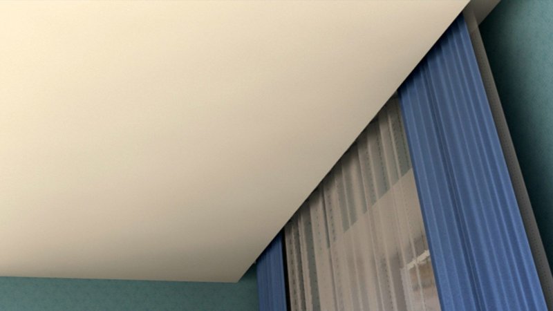 Hidden cornices for stretch ceilings