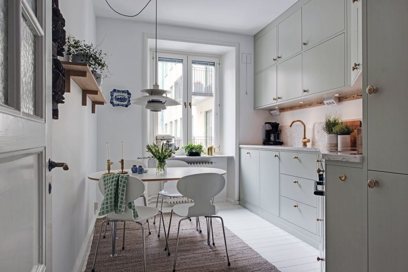 Small kitchen in the Scandinavian style