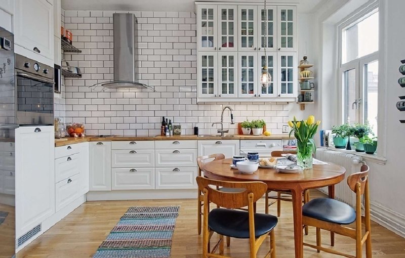 Scandinavian style in the interior of the kitchen