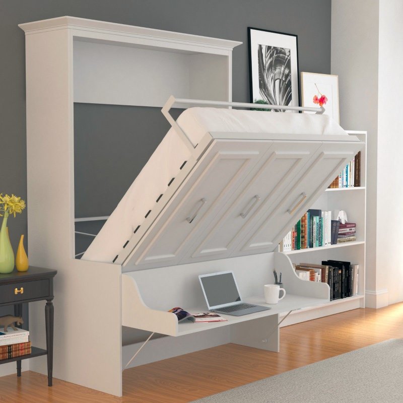 Horizontal folding bed