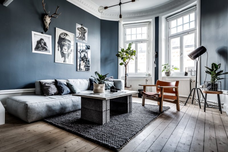 Scandinavian style in the interior of the apartment