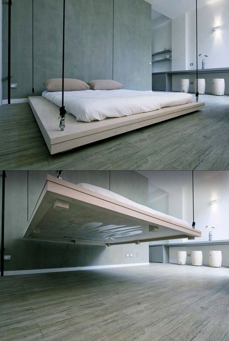 Suspended beds