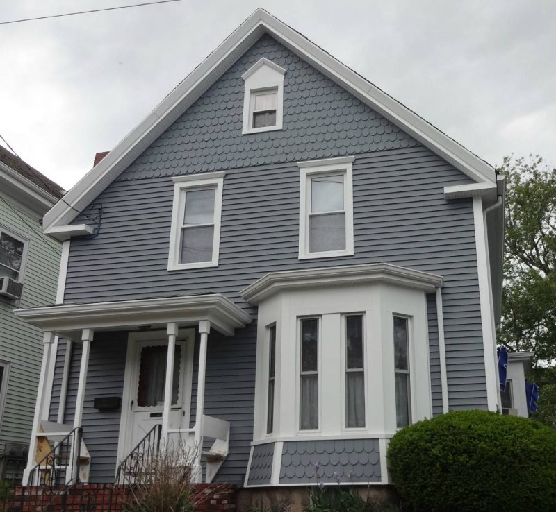 White siding at home