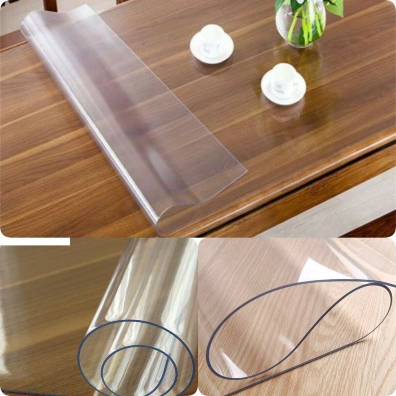 Flexible glass, tablecloth transparent Soft Glass size 120x80 cm. 113325