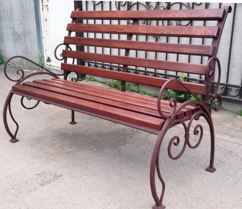 Metal bench