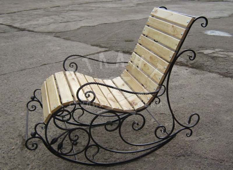 Forged chair rocking