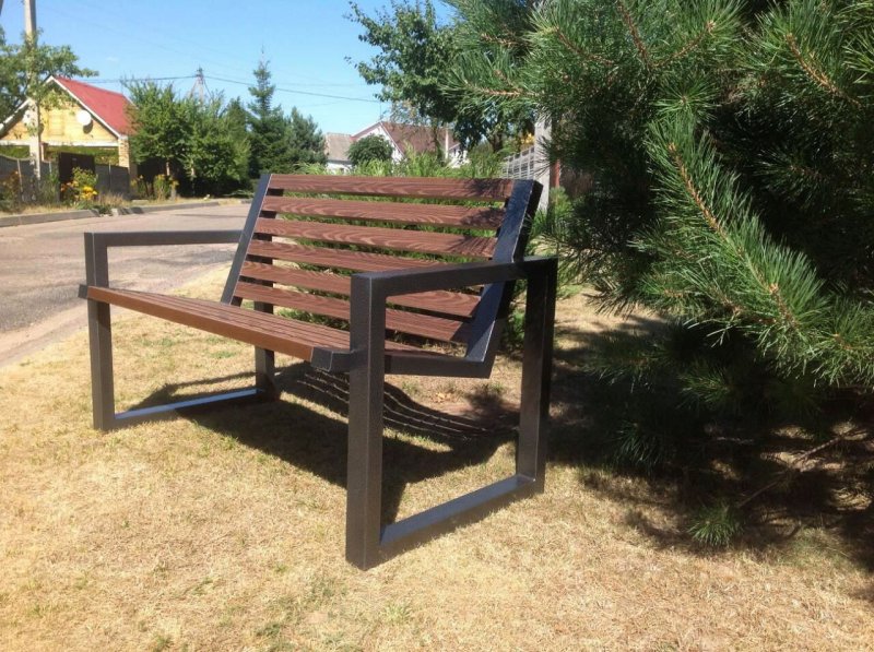 Metal bench