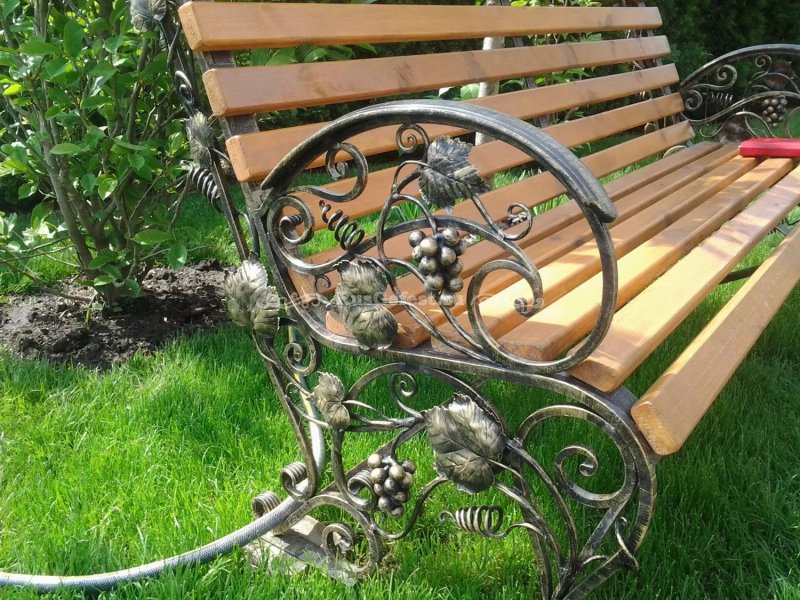 Garden bench cold forging