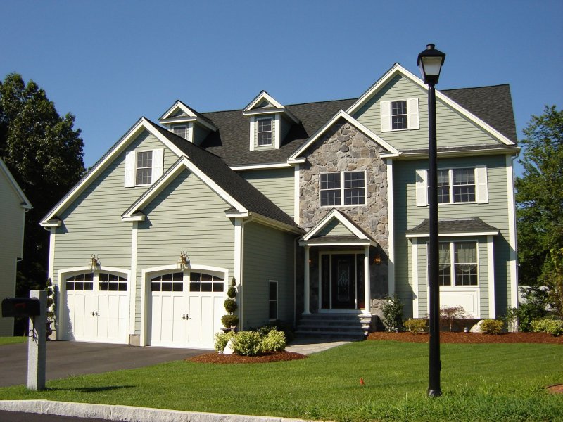 White siding at home