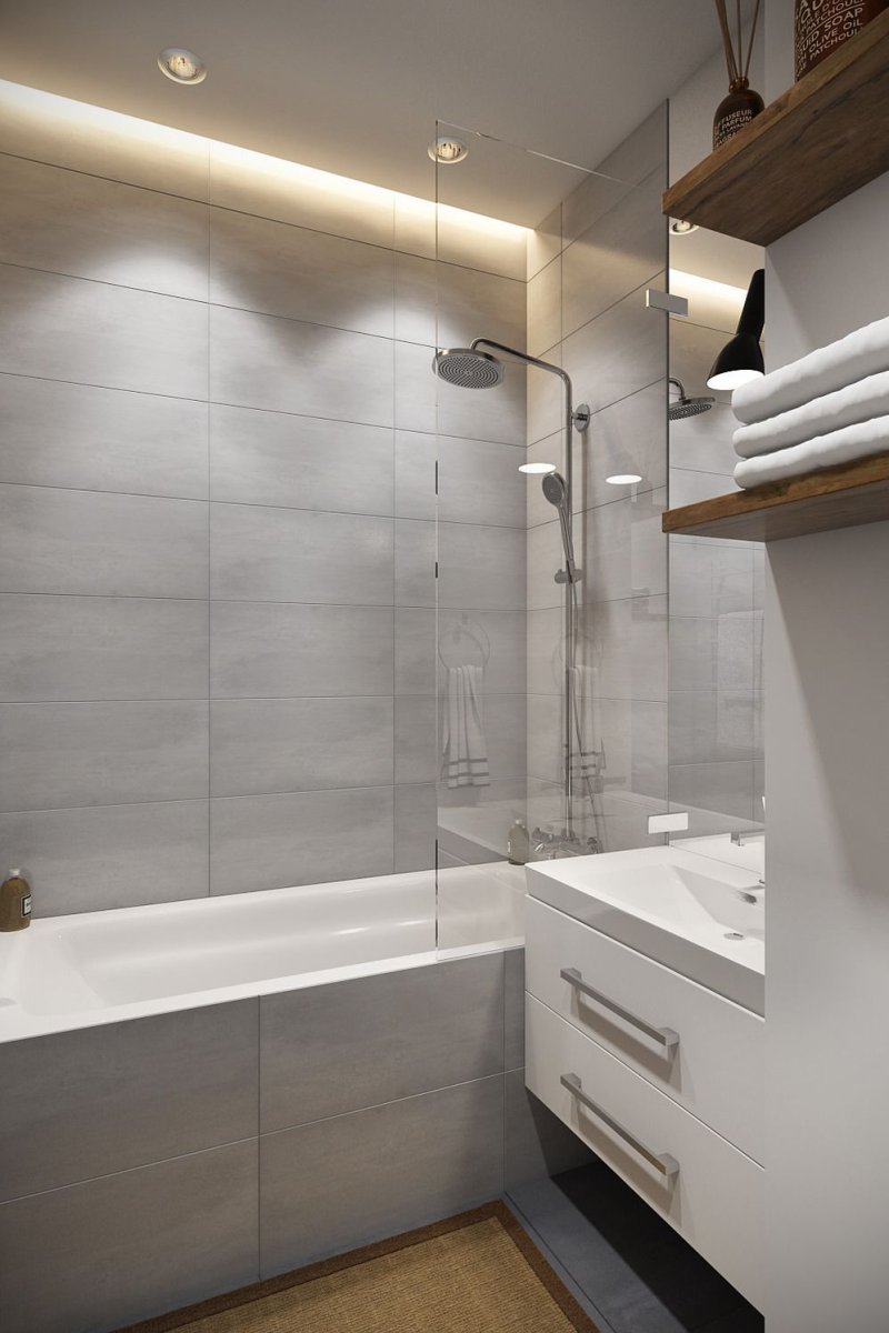 Design of a modern bathroom