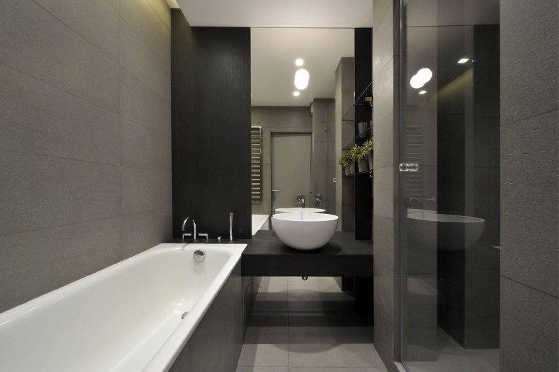 Bathroom in the style of minimalism