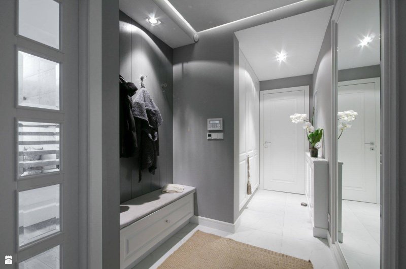 Gray hallway Scandil