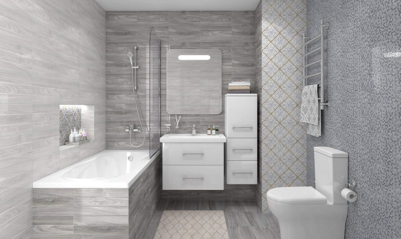 Gray bathroom