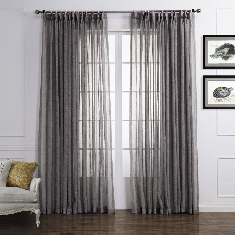 Gray curtains