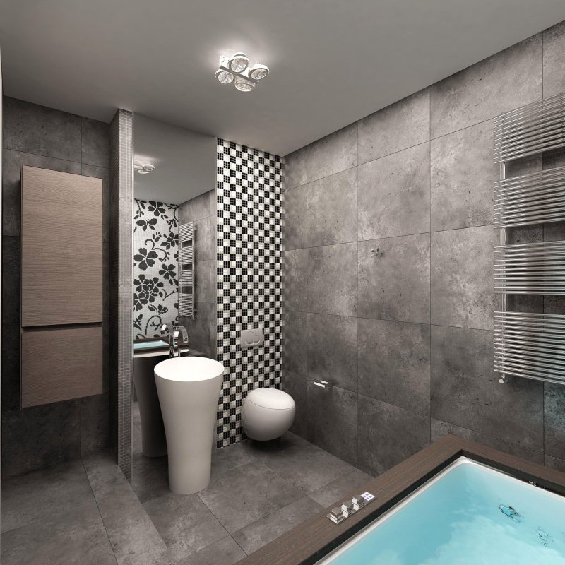 Bathroom design gray