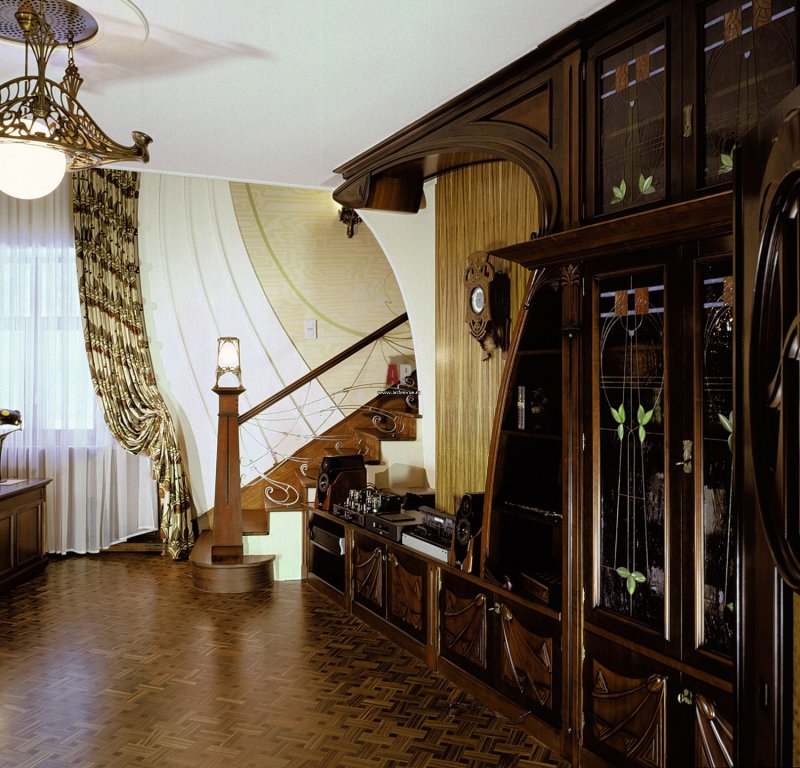 Art nouveau style in the interior