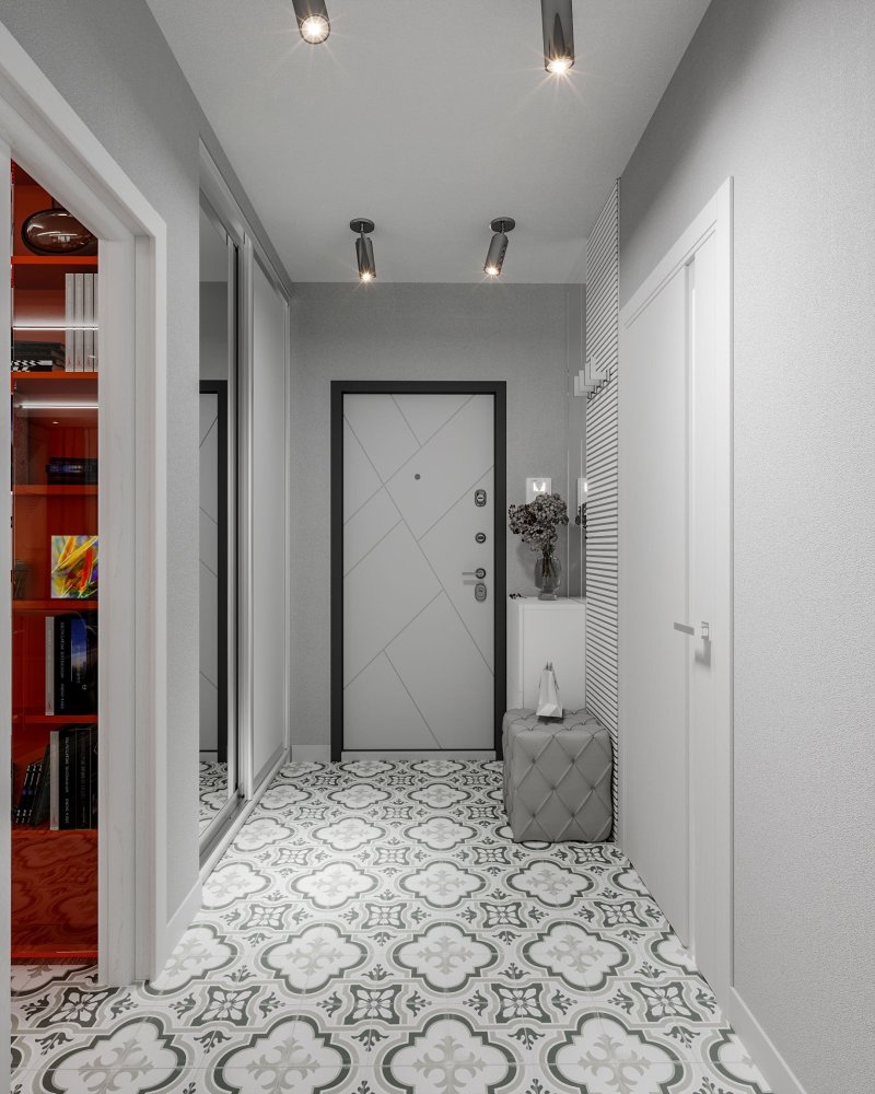 Gray hallway Scandil