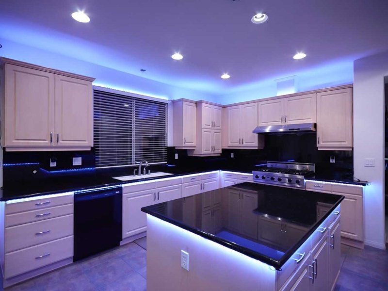 LED backlight kitchen