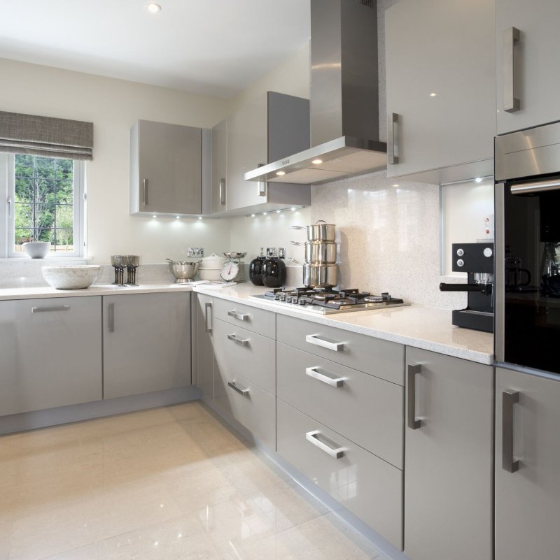 Gray kitchen in a modern style