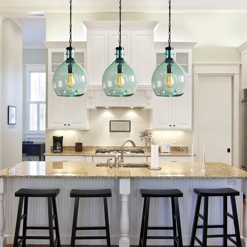 Suspended lamps for the kitchen over the table