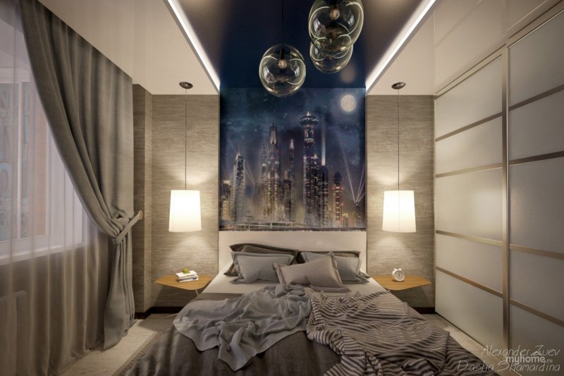 Bedroom design in a modern style