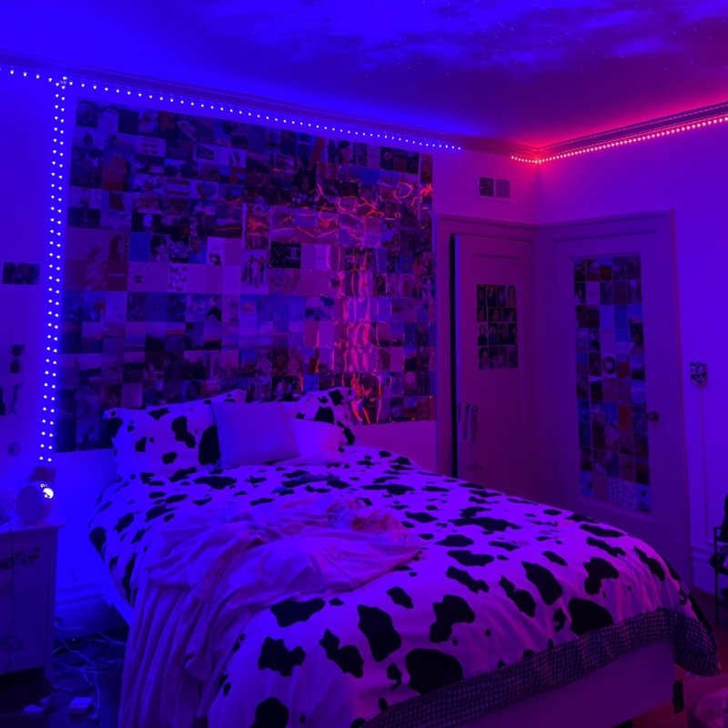 The room is neon