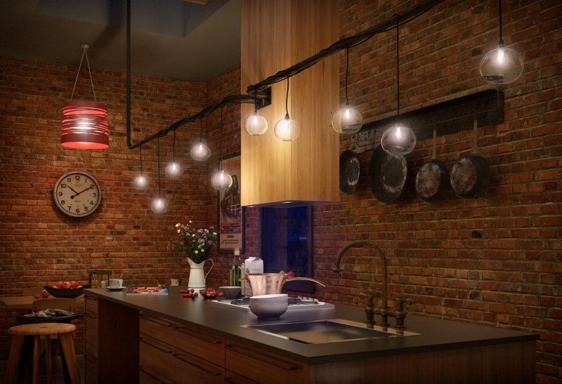 Loft style kitchen