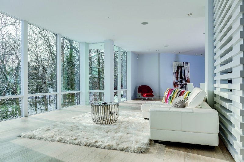 Living room with panoramic windows