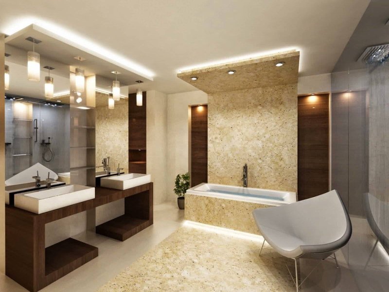 Bathroom design in a modern style