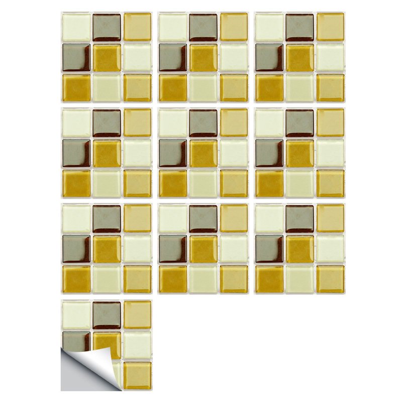 Glass mosaic Artens Sekdem 30x30 cm golden