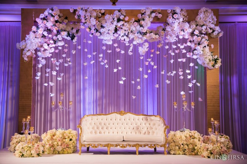 The decoration of the wedding hall