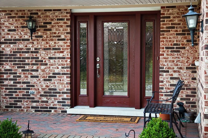 Entrance door to a private house