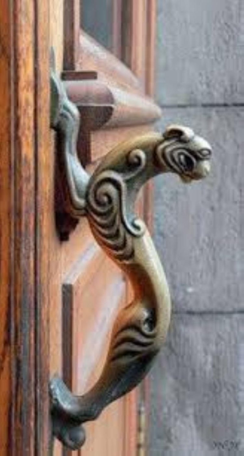 Unusual door handles