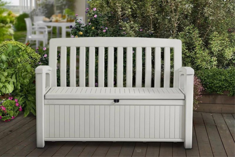 Barks - Eden s chest (Garden Bench Eden) graphite