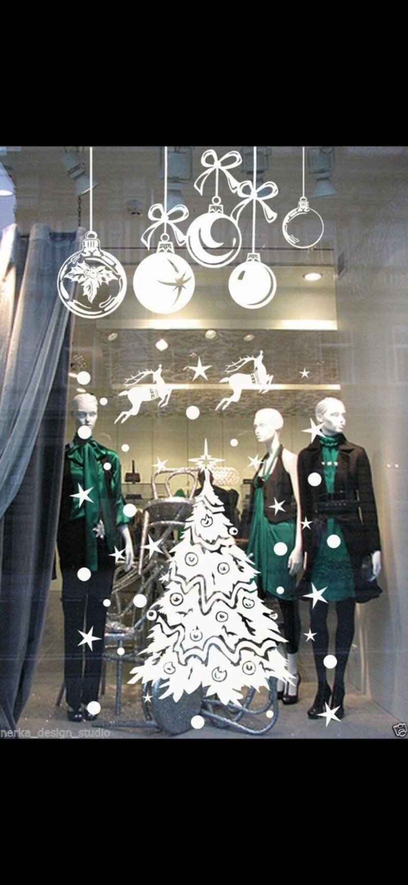 Window decoration for the new year