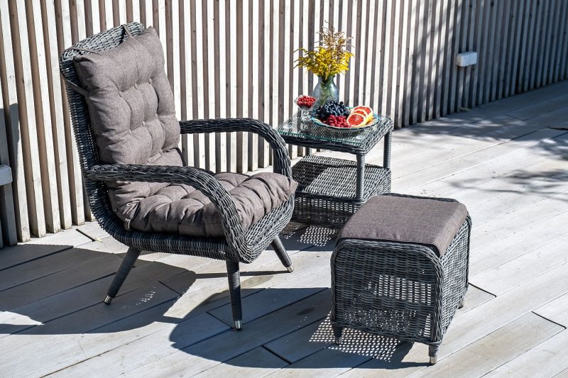 Armchair Ravenna from an artificial rattan