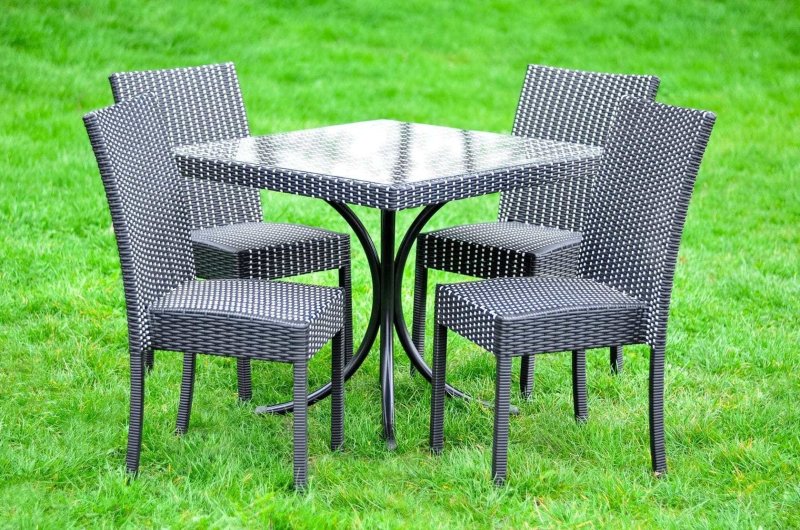 Garden furniture from rattan