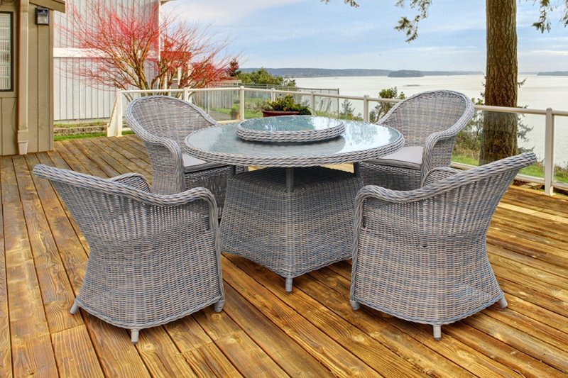 Garden furniture from rattan