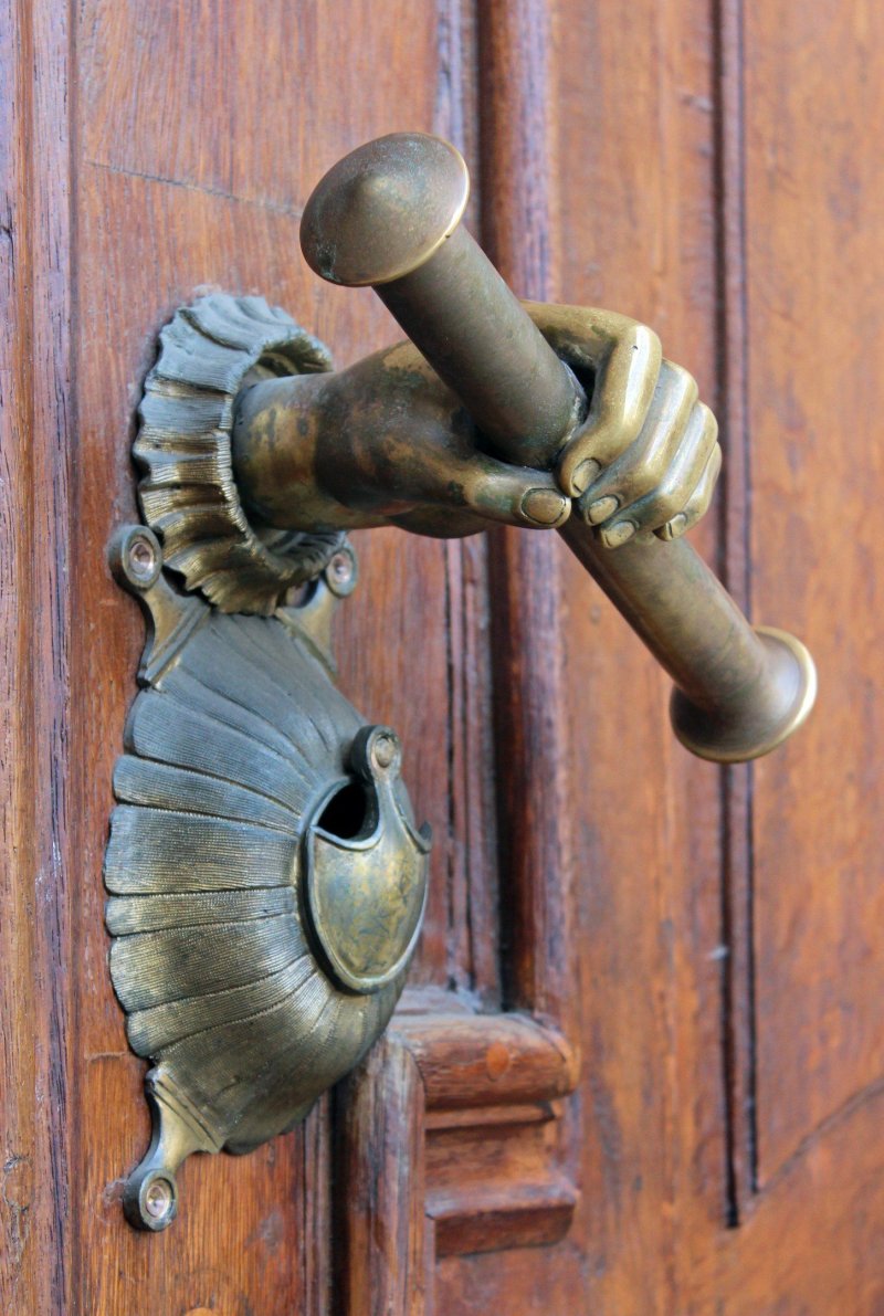 Unusual door handles