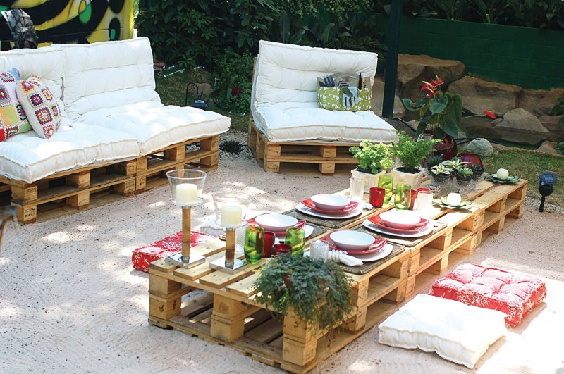 From pallets furniture