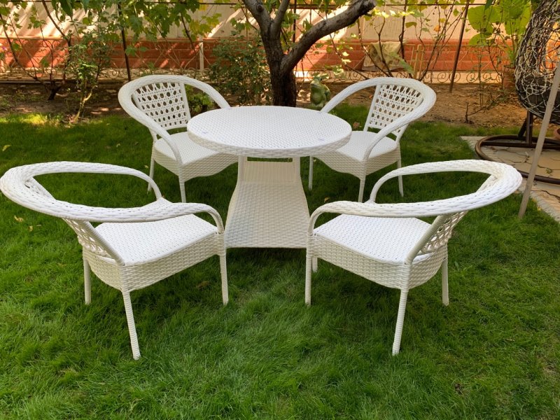 Garden furniture from rattan