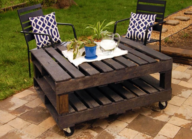 Garden furniture from pallets