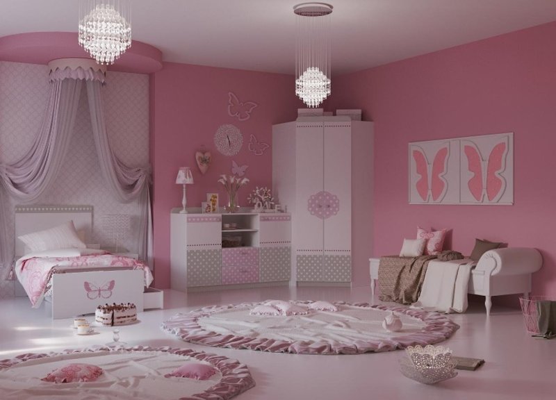 Pink room for girls