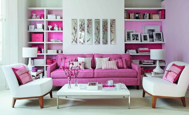 Pink in the interior