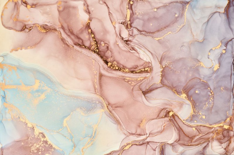 Pink marble with gold