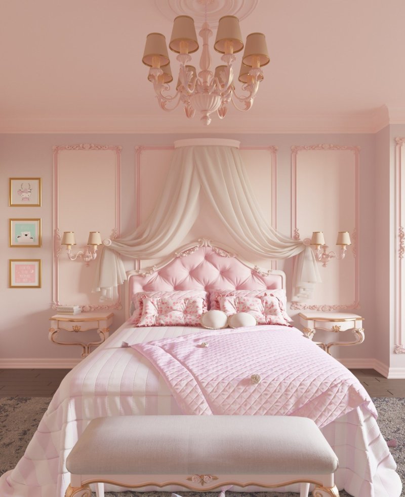 Pink bedroom