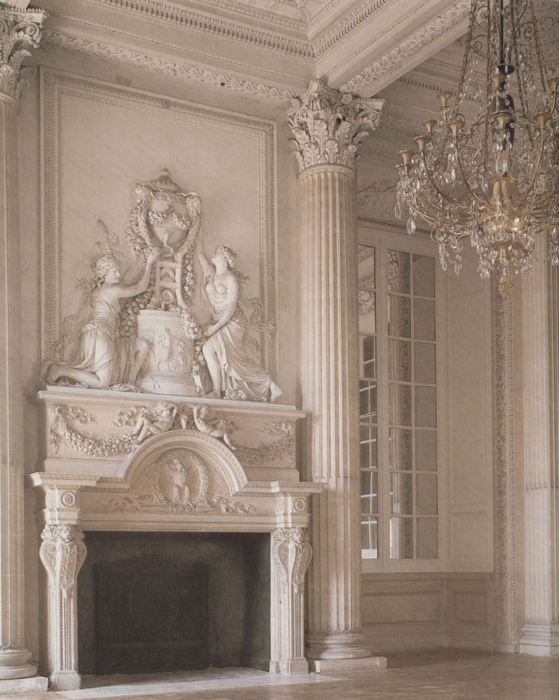 Baroque style fireplace