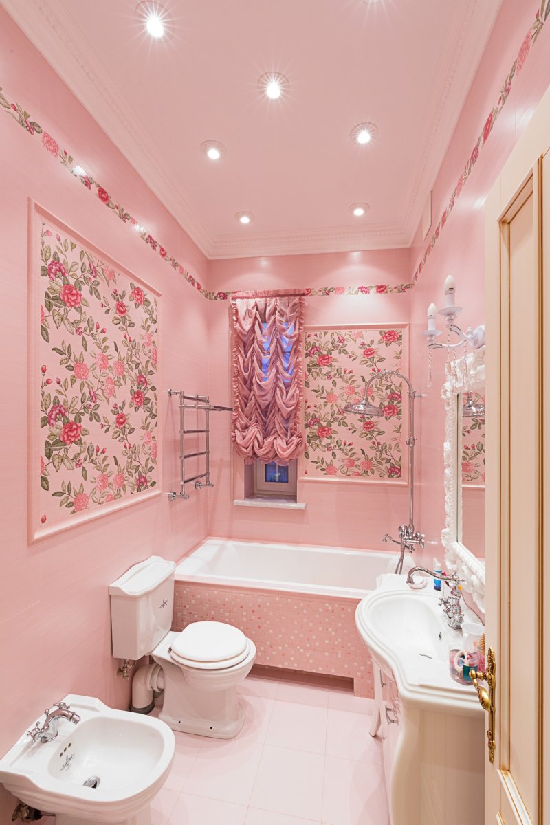 Pink bath