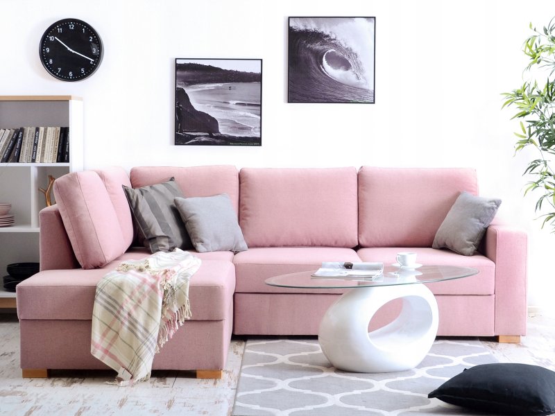 Pink sofa